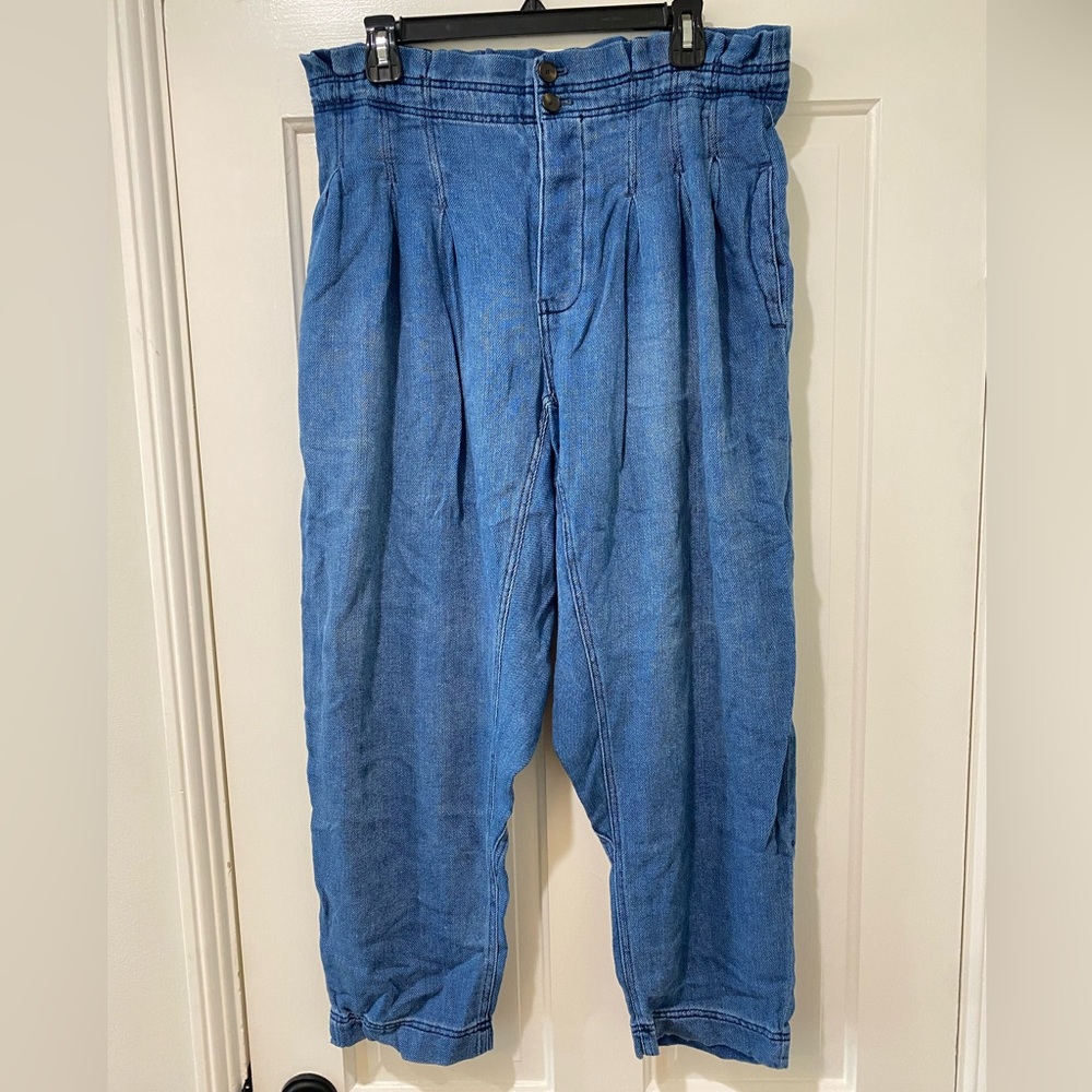 Free People Mover & Shaker Tapered Denim Pants